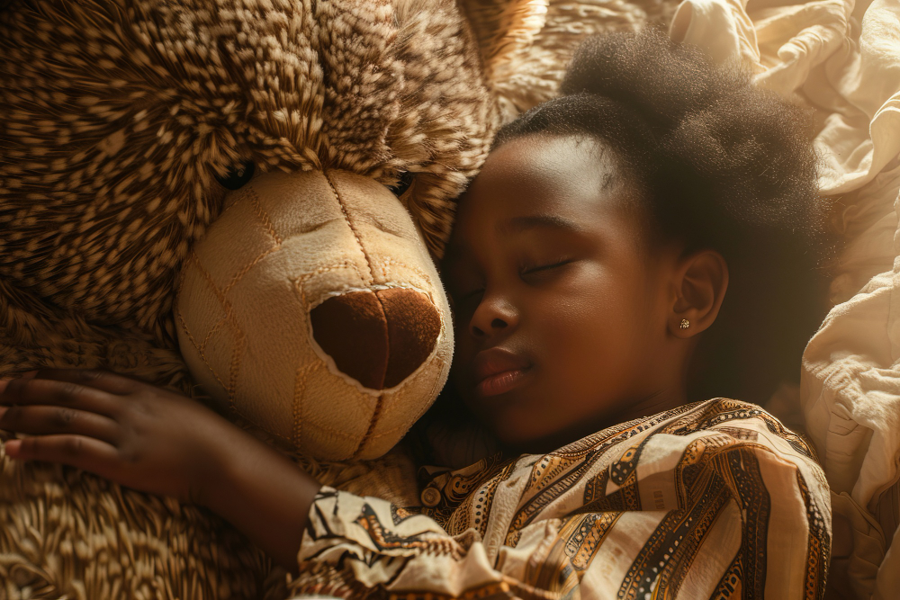 Autistic child resting their head on desk during the day due to poor sleep