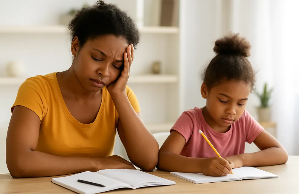 “Collage of autism support themes: diet, sleep, oral health, and parent wellbeing”