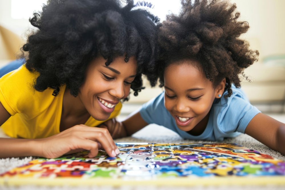 Nigerian parent holding their autistic child during a quiet reflective moment